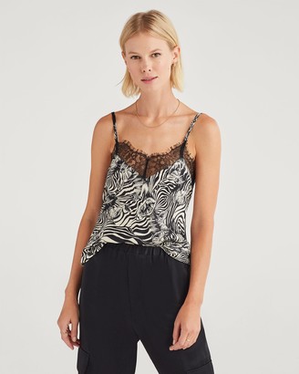 7 For All Mankind Lace Trim Cami