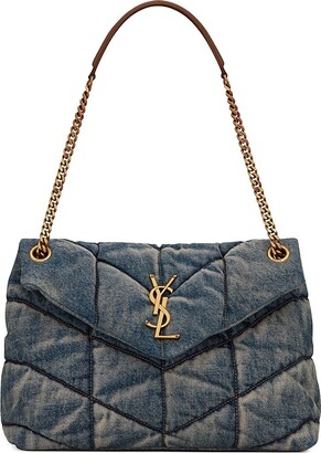 Saint Laurent - Mono Denim Mini Bag - Women - Fabric - One Size - Blue