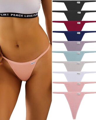 Women Tback Thongs Solid Smooth Underwear Seamless Hipster G-string Panties M-XL 