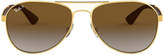 Thumbnail for your product : Ray-Ban Rb3549 61 Gold Pilot Sunglasses