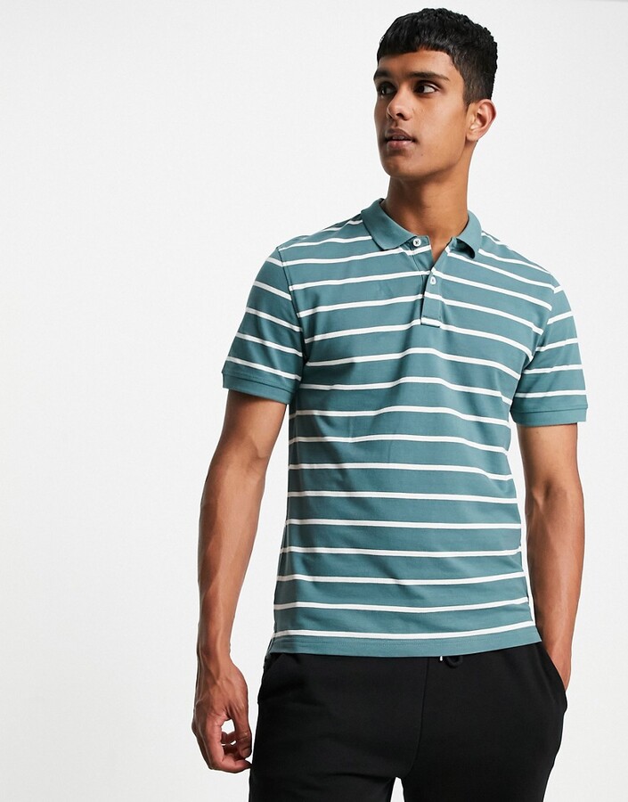 ONLY & SONS polo in turquoise - ShopStyle