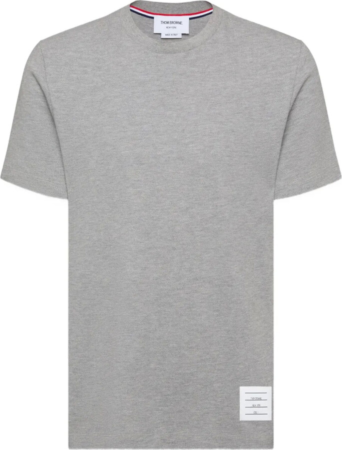 Thom Browne 4-Bar stripe cotton T-shirt