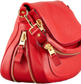 Thumbnail for your product : Tom Ford Jennifer Calfskin Shoulder Bag, Flame Red