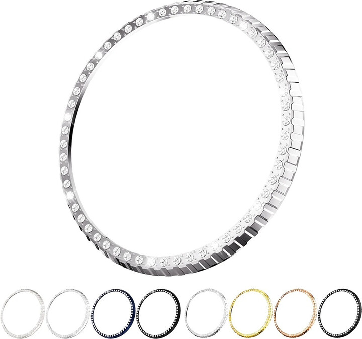 CAOWTAN PC Hollow Protective Case for Samsung Galaxy Watch8 classic 46mm Hard Bumper Diamond Cover Watch 8 Protector Shell
