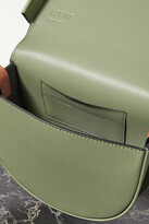 Thumbnail for your product : Loewe Heel Duo Two-tone Leather Shoulder Bag - Green