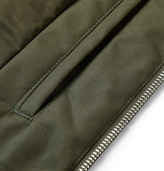 Thumbnail for your product : A.P.C. Shearling Collar Cotton-Blend Bomber Jacket