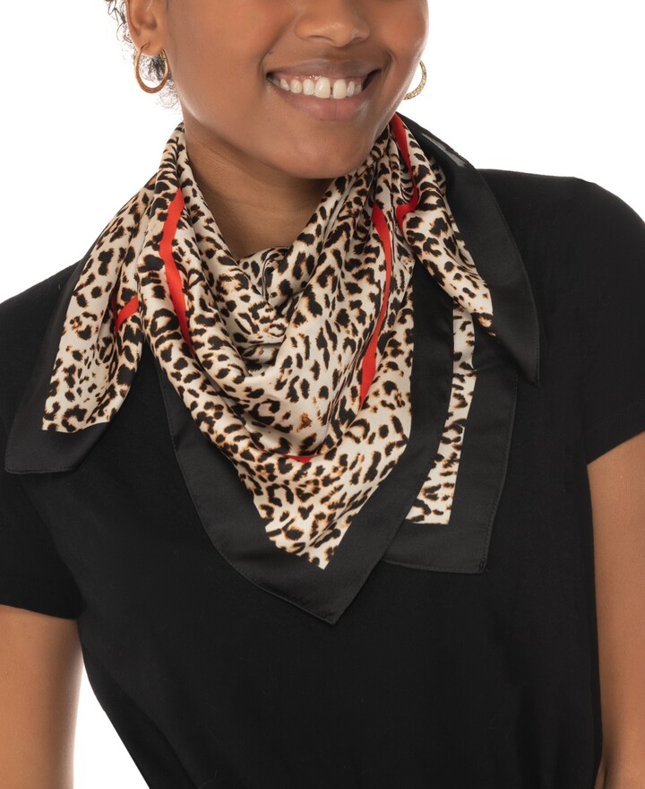 INC International Concepts Leopard-Print Square Scarf, Created for Macy's -  ShopStyle Scarves & Wraps