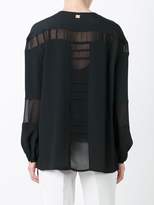 Thumbnail for your product : Class Roberto Cavalli sheer panel blouse