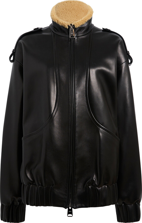 KHAITE Sigi Relaxed Plongé Leather Jacket