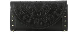 Balmain Black Leather Wallet
