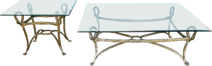 Maison Jansen Style Swan Tables Set Of 2