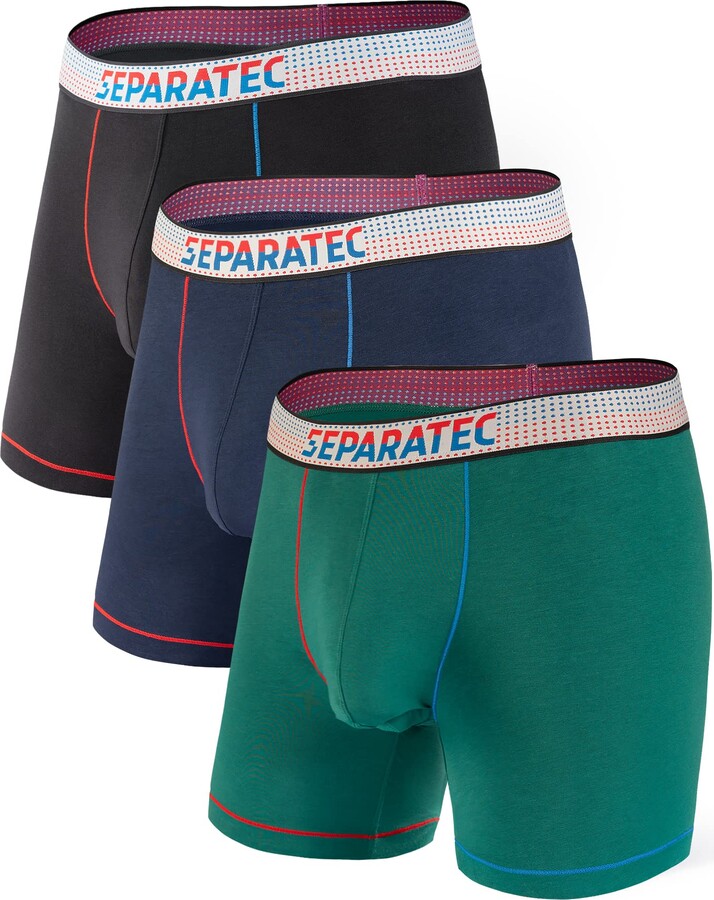 Separatec Basic Bamboo Rayon Comfortable Dual Pouch Men's Trunks -  Separatec-UK