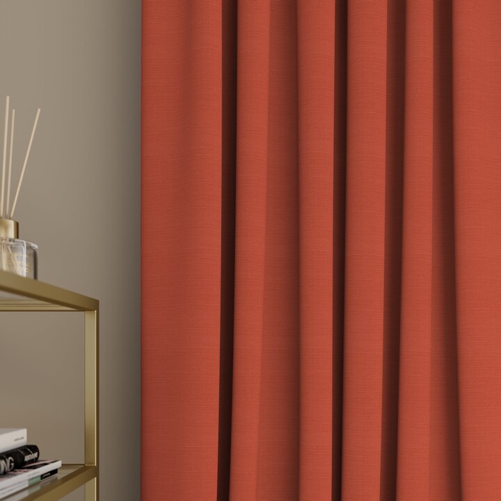 Dunelm Capri Made to Measure Curtains Capri Burnt Orange ShopStyle
