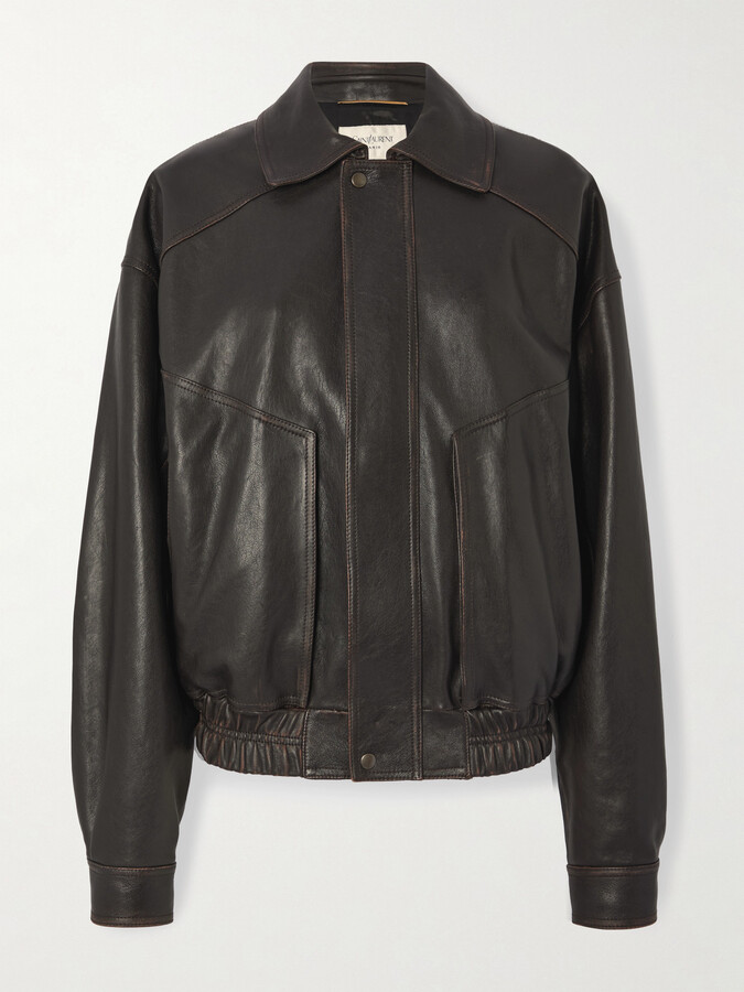 SAINT LAURENT - Leather Jacket - Black