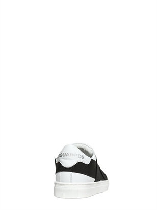 DSQUARED2 Nappa Leather Slip-On Sneakers