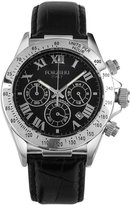 Thumbnail for your product : Forzieri Rivoli - Men's Stainless Steel and Leather Chrono Watch
