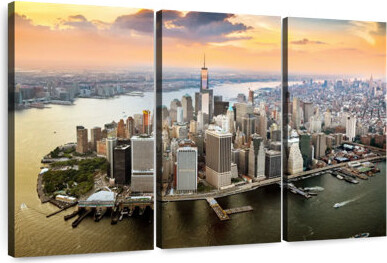 Hokku Designs One World Trade Center Sunset Aerial