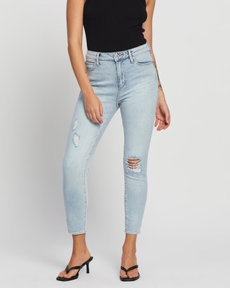 Articles of Society Women's Blue High-Waisted - High Lisa Ankle Hug Jeans - Size 26 at The Iconic