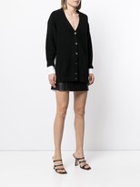 Thumbnail for your product : Alexander Wang V-Neck Layered Knitted Cardigan