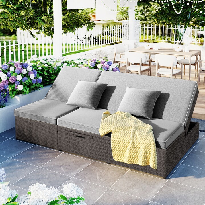 Outdoor Double Sunbed ShopStyle Sofas & Sectionals