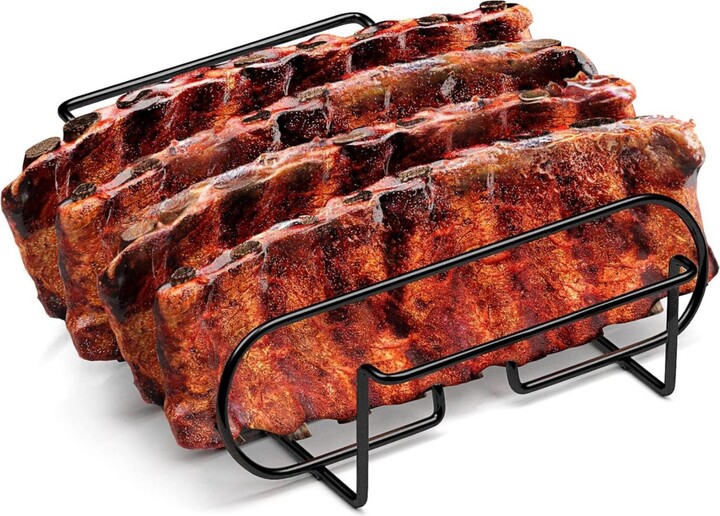 Sorbus Non-Stick Rib Rack - Holds 4 Rib Racks for Grilling & Barbecuing