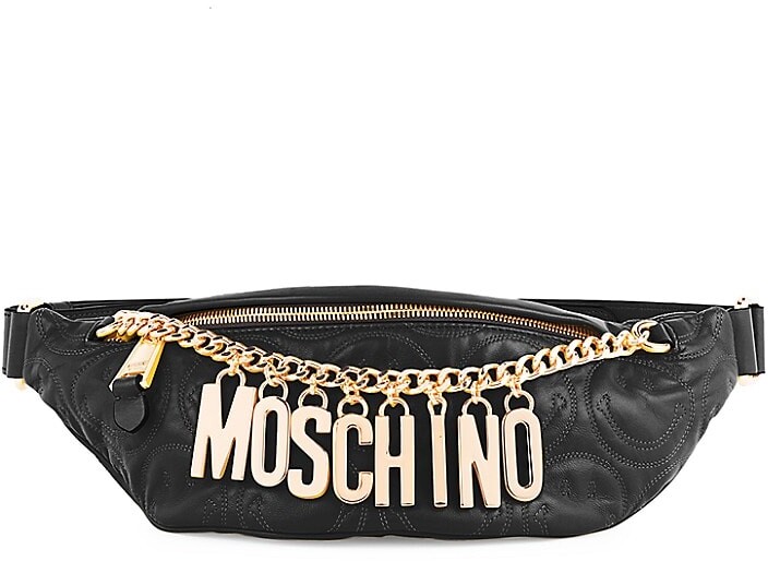 moschino belt bag white