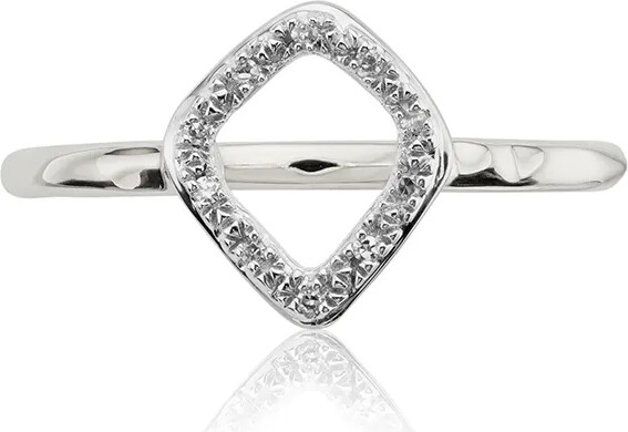 Monica Vinader Riva Mini Kite Stacking Diamond ring ShopStyle