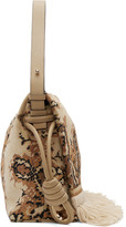 Thumbnail for your product : Loewe Beige Flamenco Flap Tapestry Bag