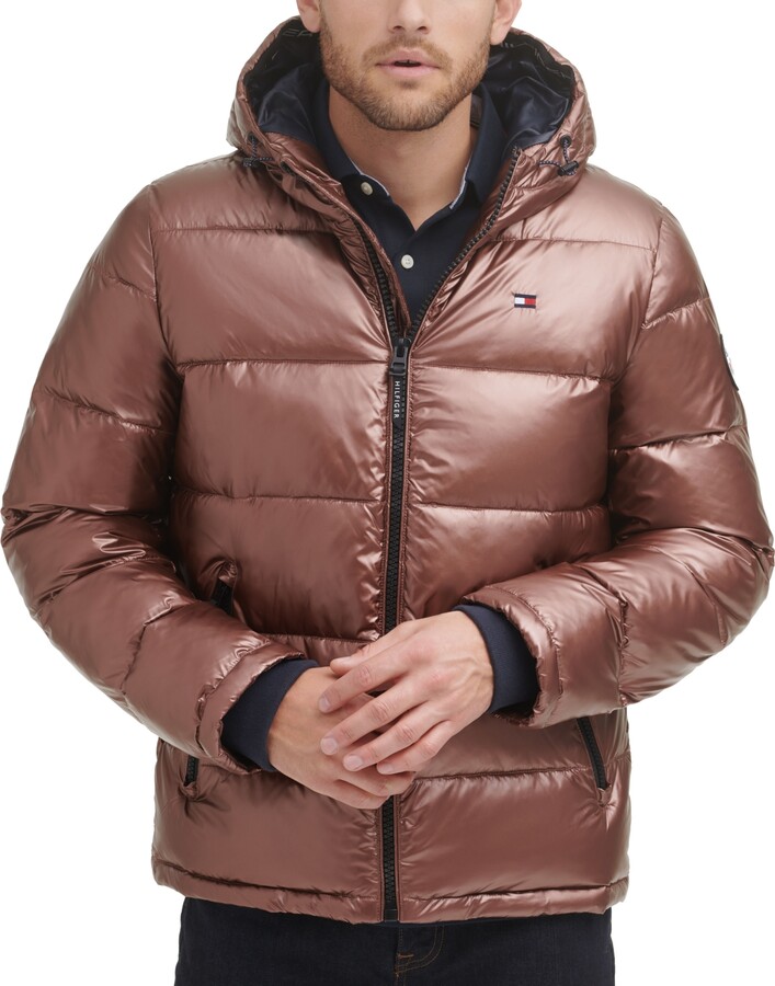 Tommy Hilfiger Men's Pearlized Performance Hooded Puffer Coat - ShopStyle