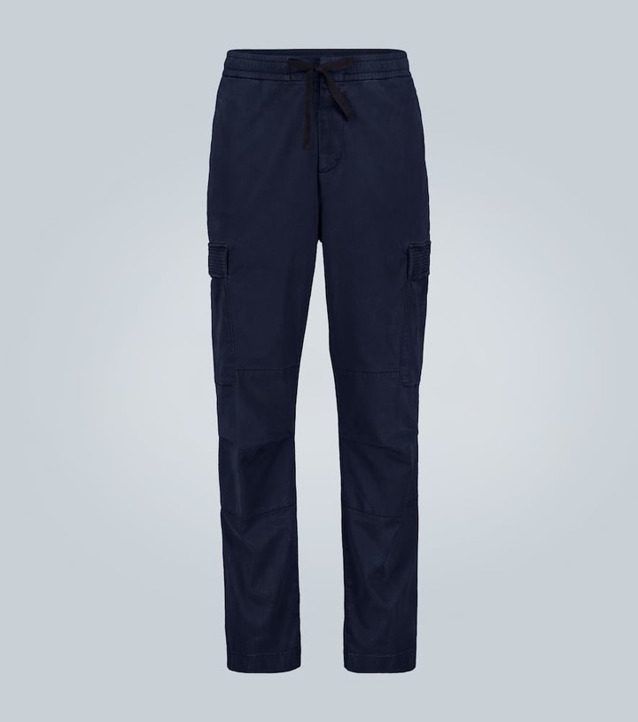 slim fit cargo pants navy blue