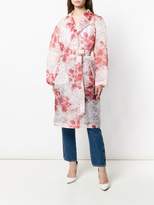 Thumbnail for your product : Ermanno Scervino sheer floral print trench