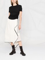 Thumbnail for your product : Helmut Lang lacing cropped T-shirt