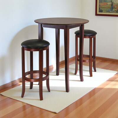 Lark Manor Gabel Goodwater Counter Height Solid Wood Dining Set