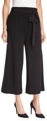 Joan Vass Lightweight Ponte Culotte Pants, Plus Size