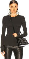 Thumbnail for your product : Enza Costa Cashmere Thermal Cuffed Long Sleeve Crew in Charcoal | FWRD