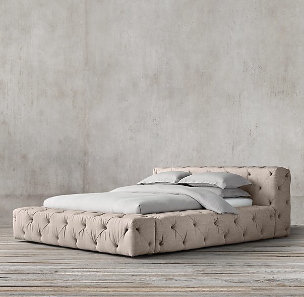 Restoration Hardware Soho Tufted Fabric Platform Bed ShopStyle