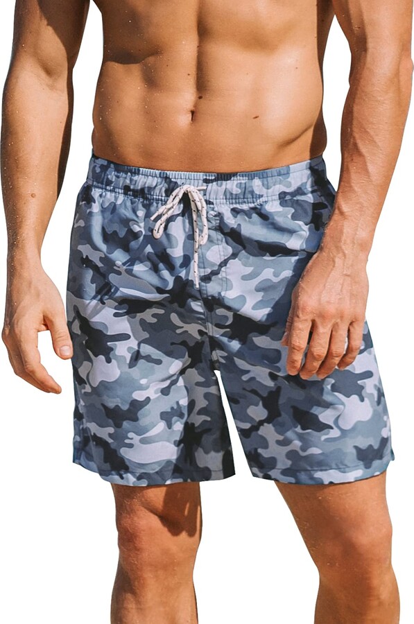 ROCK-IT Apparel® Men Camouflage Boardshorts Men´s Swimming Shorts Fast Drying Beach Shorts Sizes S-3XL Camo Green 