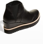 Thumbnail for your product : Eileen Fisher Caddy Leather Wedge Ankle Booties