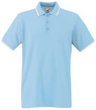 FRUIT OF THE LOOM Men's Tipped Premium Polo Shirt 