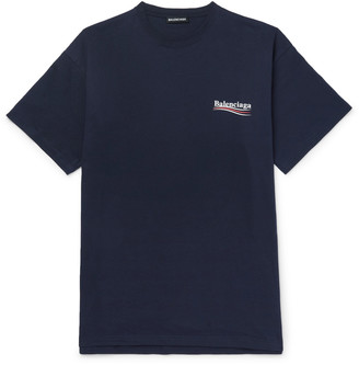 Balenciaga T Shirt Blue Men Shop The World S Largest Collection Of Fashion Shopstyle