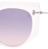 Thumbnail for your product : Valentino Oversized Acetate Cat Eye Sunglasses - Womens - Light Pink