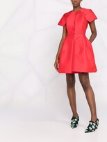 Thumbnail for your product : Dice Kayek Short-Sleeve Pleated Mini Dress