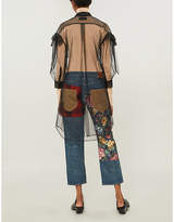 Thumbnail for your product : Junya Watanabe Contrasting patchwork straight high-rise jeans