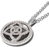 Thumbnail for your product : De Beers Jewellers 18kt white gold Enchanted Lotus Mother-of-Pearl Medal diamond necklace