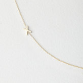 Thumbnail for your product : Maya Brenner DESIGNS asymmetrical mini letter necklace - x