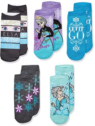 Disney Girls Frozen 5 Pack Shorty Socks