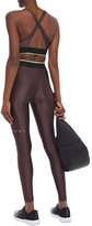 Thumbnail for your product : Koral Sonar Mesh-trimmed Satin-jersey Leggings