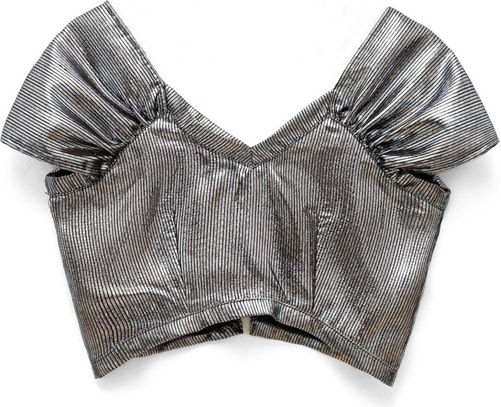 Michella Silver Dalia Crop Top