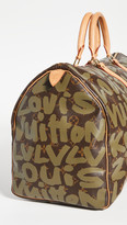 Thumbnail for your product : What Goes Around Comes Around Louis Vuitton Green Sprouse Keepall 50