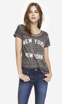 Thumbnail for your product : Express Boxy Graphic Tee - New York New York